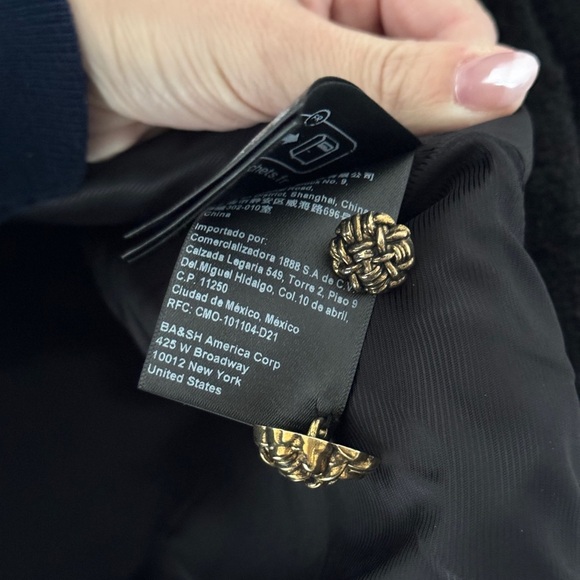 BA&SH Meredith Black Jacket 2 - Picture 11 of 12